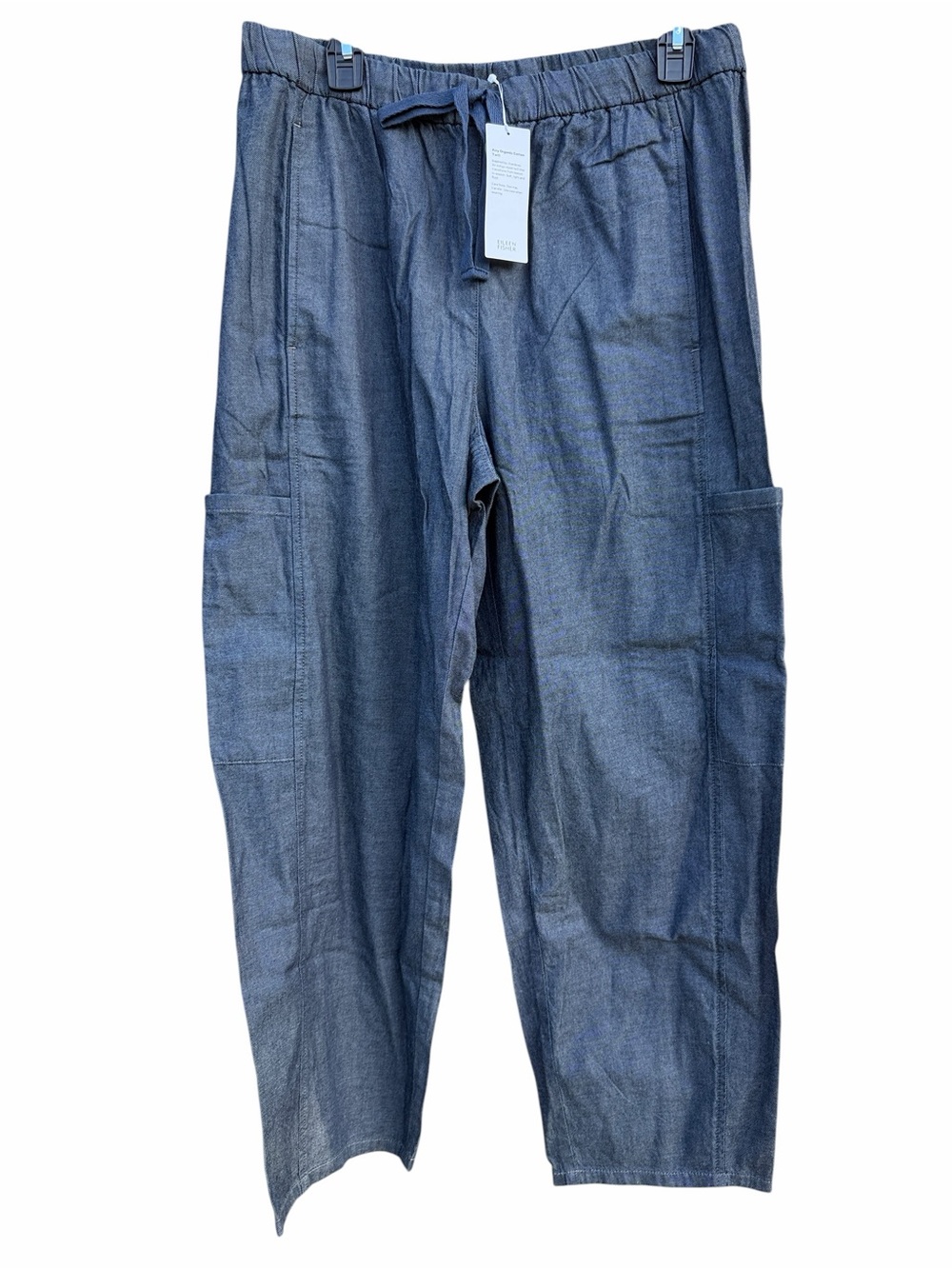 Eileen Fisher Organic Cotton Cargo Pants size medium NEW
